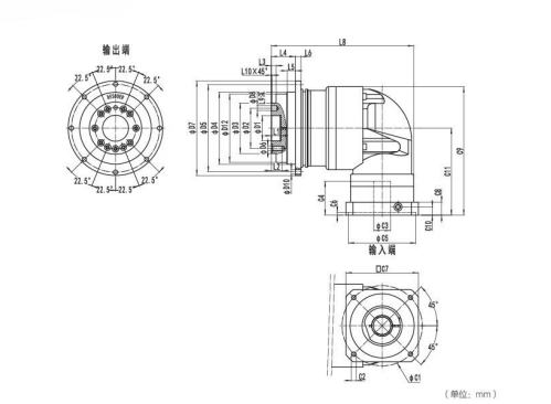 <b>NDR110系列精密行星減速器型號(hào)尺寸與圖紙</b>
