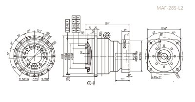 MAF285L2精密行星減速器型號(hào)_尺寸_圖紙_參數(shù)